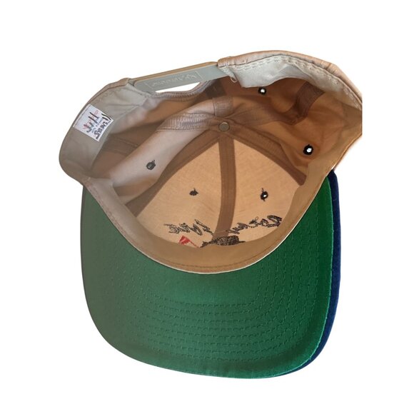 Vintage Rocky Fort Snapback Hat Bear Design Canvas Adjustable - Picture 6 of 6